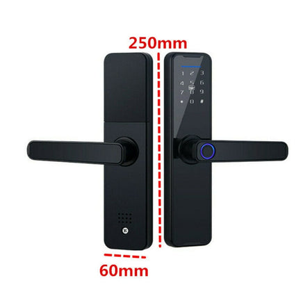 Tuya Home WIFI Smart Door Lock Biometric Fingerprint Smart Card Password Key USB KingsWarehouse 