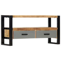 TV Cabinet 100x30x50 cm Solid Mango Wood Kings Warehouse Default Title 