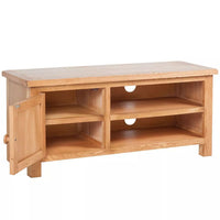 TV Cabinet 103 x 36 x 46 cm Solid Oak Wood Kings Warehouse 