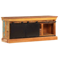 TV Cabinet 110x30x45 cm Solid Reclaimed Wood Kings Warehouse 