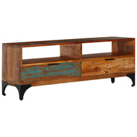 TV Cabinet 118x35x45 cm Solid Reclaimed Wood Kings Warehouse Default Title 