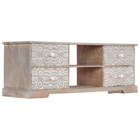TV Cabinet 120x30x40 cm Solid Acacia Wood Kings Warehouse 