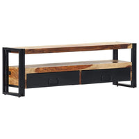 TV Cabinet 120x30x40 cm Solid Sheesham Wood Kings Warehouse Default Title 