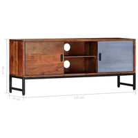 TV Cabinet 120x30x49 cm Solid Acacia Wood Kings Warehouse 