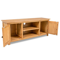 TV Cabinet 120x35x48 cm Solid Oak Wood Kings Warehouse 