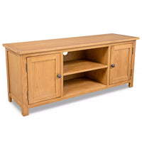 TV Cabinet 120x35x48 cm Solid Oak Wood Kings Warehouse Default Title 