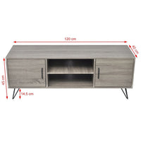 TV Cabinet 120x40x45 cm Grey Kings Warehouse 