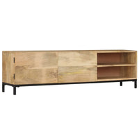TV Cabinet 145x30x41 cm Solid Mango Wood living room Kings Warehouse 
