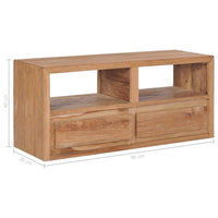 TV Cabinet 90x30x40 cm Solid Teak Wood Kings Warehouse 