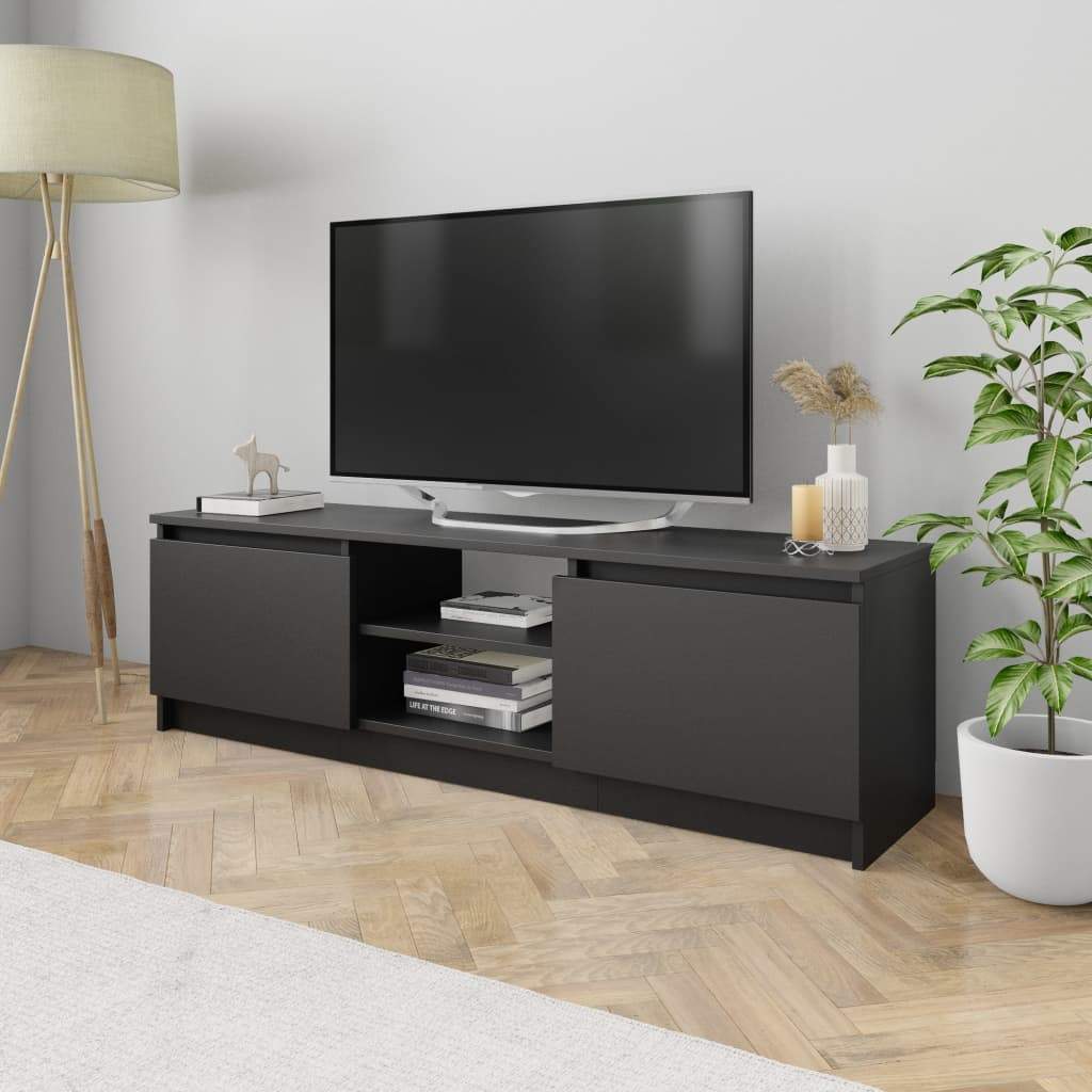 TV Cabinet Black 120x30x35.5 cm Living room Kings Warehouse 