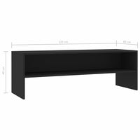 TV Cabinet Black 120x40x40 cm Living room Kings Warehouse 
