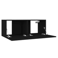TV Cabinet Black 80x30x30 cm living room Kings Warehouse 