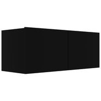 TV Cabinet Black 80x30x30 cm living room Kings Warehouse 