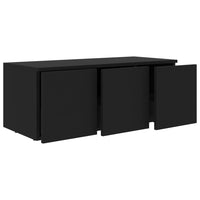 TV Cabinet Black 80x34x30 cm Living room Kings Warehouse 