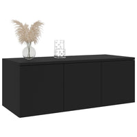 TV Cabinet Black 80x34x30 cm Living room Kings Warehouse 