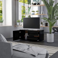 TV Cabinet Black 80x34x36 cm Living room Kings Warehouse 
