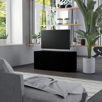 TV Cabinet Black 80x34x36 cm