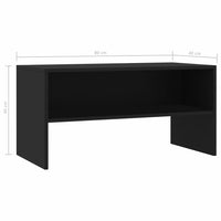 TV Cabinet Black 80x40x40 cm Living room Kings Warehouse 