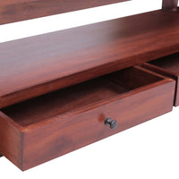 TV Cabinet Brown 120x30x40 cm Solid Mahogany Wood living room Kings Warehouse 