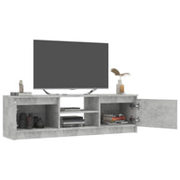 TV Cabinet Concrete Grey 120x30x35.5 cm Living room Kings Warehouse 