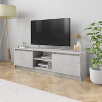 TV Cabinet Concrete Grey 120x30x35.5 cm Living room Kings Warehouse 