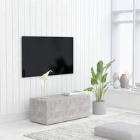 TV Cabinet Concrete Grey 80x34x30 cm