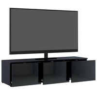 TV Cabinet High Gloss Black 120x34x30 cm Living room Kings Warehouse 