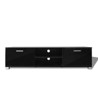 TV Cabinet High-Gloss Black 140x40.3x34.7 cm Kings Warehouse 