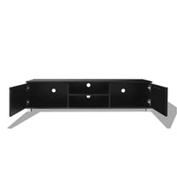 TV Cabinet High-Gloss Black 140x40.3x34.7 cm Kings Warehouse 