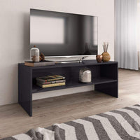 TV Cabinet High Gloss Grey 100x40x40 cm