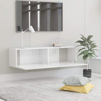 TV Cabinet High Gloss White 120x30x30 cm Kings Warehouse 