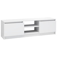 TV Cabinet High Gloss White 120x30x35.5 cm Living room Kings Warehouse 