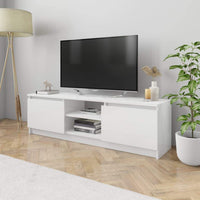 TV Cabinet High Gloss White 120x30x35.5 cm