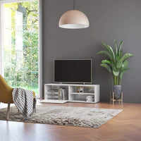 TV Cabinet High Gloss White 120x34x37 cm Living room Kings Warehouse 