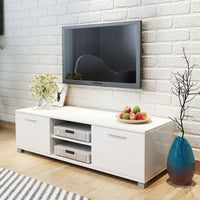 TV Cabinet High-Gloss White 120x40.3x34.7 cm Kings Warehouse Default Title 