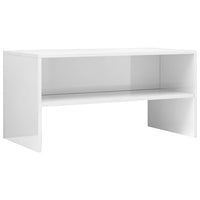 TV Cabinet High Gloss White 80x40x40 cm Living room Kings Warehouse 