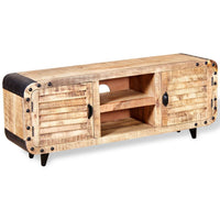 TV Cabinet Rough Mango Wood 120x30x50 cm Kings Warehouse Default Title 