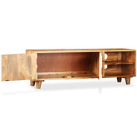 TV Cabinet Solid Mango Wood 118x35x40 cm Kings Warehouse 