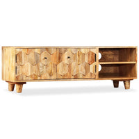 TV Cabinet Solid Mango Wood 118x35x40 cm Kings Warehouse Default Title 