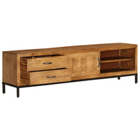 TV Cabinet Solid Mango Wood 140x30x40 cm Kings Warehouse 