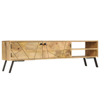 TV Cabinet Solid Mango Wood 140x30x40 cm Kings Warehouse 