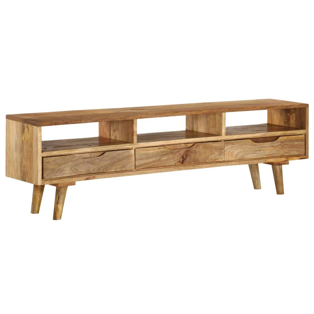 TV Cabinet Solid Mango Wood 140x30x41 cm Kings Warehouse Default Title 