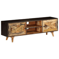TV Cabinet Solid Mango Wood 140x30x45 cm Kings Warehouse 