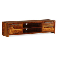 TV Cabinet Solid Sheesham Wood 120x30x30 cm Kings Warehouse 