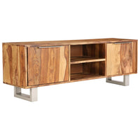 TV Cabinet Solid Sheesham Wood with Honey Finish 118x30x40 cm Kings Warehouse Default Title 