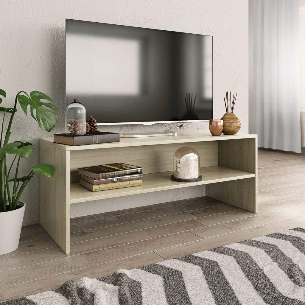 TV Cabinet Sonoma Oak 100x40x40 cm Living room Kings Warehouse 