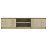 TV Cabinet Sonoma Oak 140x40x35.5 cm Living room Kings Warehouse 