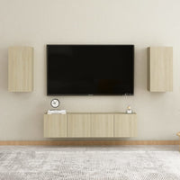 TV Cabinet Sonoma Oak 30.5x30x60 cm living room Kings Warehouse 