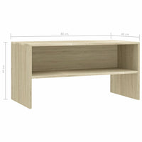 TV Cabinet Sonoma Oak 80x40x40 cm Living room Kings Warehouse 