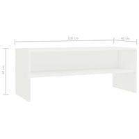 TV Cabinet White 100x40x40 cm Living room Kings Warehouse 